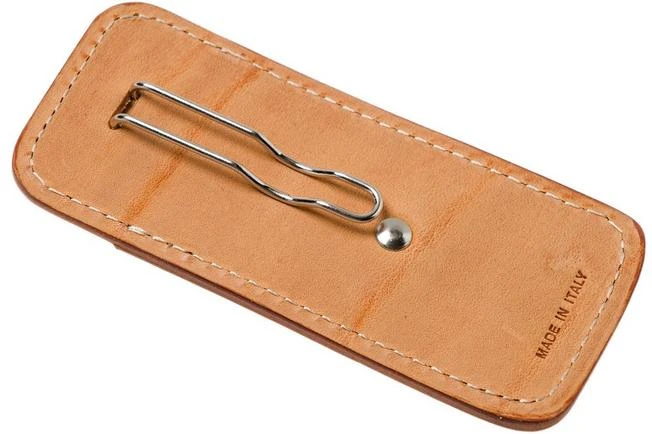 LionSteel 900FDV3 SN Sheath With Pocket Clip, Light Brown Leather 2 LionSteel 900FDV3 SN Sheath With Pocket Clip, Light Brown Leather - Image 2