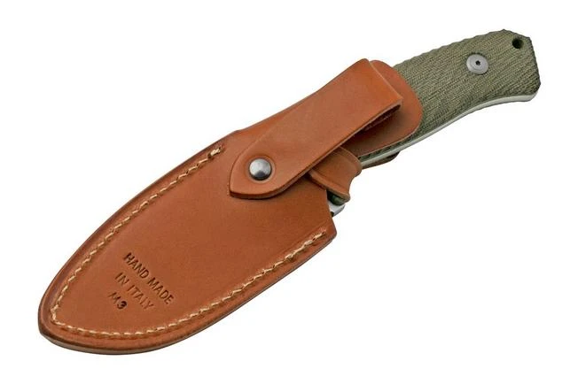 LionSteel M3 M3-CVG Green Canvas Micarta Fixed Knife 7 LionSteel M3 M3-CVG Green Canvas Micarta Fixed Knife - Image 7