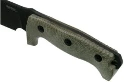 LionSteel M7B CVG Black, Green Canvas Micarta Fixed Knife, Molletta Design -Knife Shop LI M7B CVG 05 lionsteel