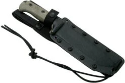 LionSteel M7B CVG Black, Green Canvas Micarta Fixed Knife, Molletta Design -Knife Shop LI M7B CVG 06 lionsteel