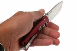 LI-SR2A-OS LionSteel SR-2A-OS, Aluminum, Red/satin -Knife Shop LI SR2A RS 06 lionsteel li sr2a rs d6