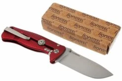 LI-SR2A-OS LionSteel SR-2A-OS, Aluminum, Red/satin -Knife Shop LI SR2A RS 07 lionsteel li sr2a rs d7
