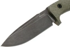 LionSteel T5B-CVG Green Canvas Micarta Black Fixed Knife -Knife Shop LI T5B CVG 03 lionsteel