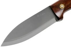 LT Wright Genesis Scandi Grind, A2, Desert Ironwood, Leather Sheath, Bushcraft Knife -Knife Shop LT GEN SC DIW LS 03 lt wright