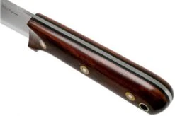 LT Wright Genesis Scandi Grind, A2, Desert Ironwood, Leather Sheath, Bushcraft Knife -Knife Shop LT GEN SC DIW LS 05 lt wright