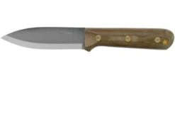 LT Wright Genesis Scandi Grind, A2, Matte Green Micarta, Red Liners, Leather Sheath, Bushcraft Knife