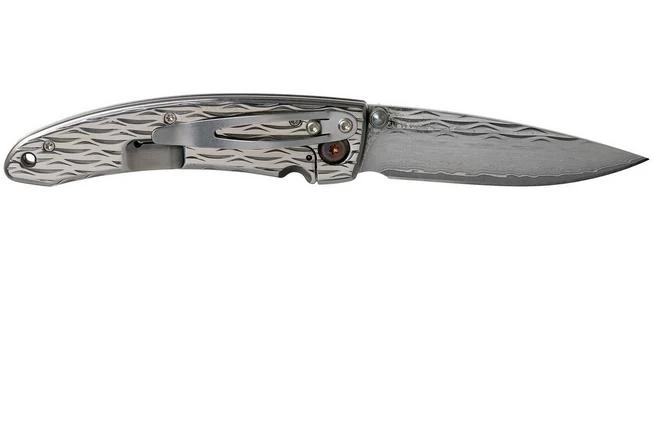 Mcusta Nami Small Damascus MC-0111D Pocket Knife 2 Mcusta Nami Small Damascus MC-0111D Pocket Knife - Image 2