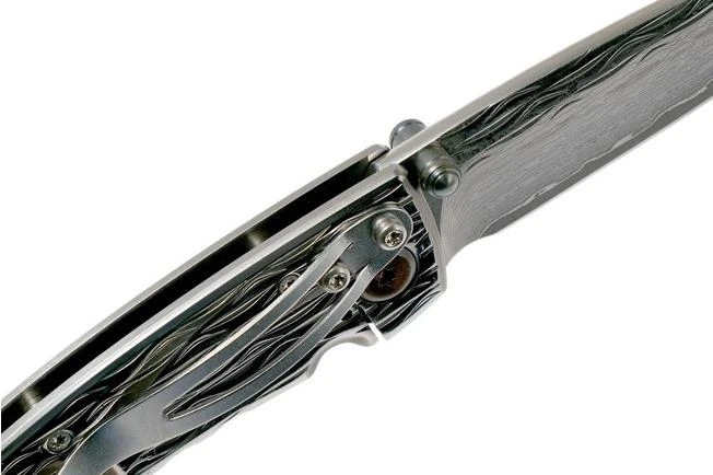 Mcusta Nami Small Damascus MC-0111D Pocket Knife 6 Mcusta Nami Small Damascus MC-0111D Pocket Knife - Image 6