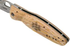 Mcusta MC-0182G Sengoku Toyotomi Hideyoshi SPG2, Yellow Pakka Wood, Gentleman's Knife -Knife Shop MC 0182G 07 mcusta