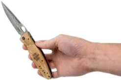 Mcusta MC-0182G Sengoku Toyotomi Hideyoshi SPG2, Yellow Pakka Wood, Gentleman's Knife -Knife Shop MC 0182G 08 mcusta