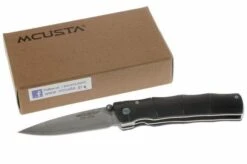 Mcusta Damascus, Handle/blade: African Ebony And Damascus -Knife Shop MC76D 07 mcusta afrikaans ebben damast mc76d d8