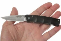 Mcusta Damascus, Handle/blade: African Ebony And Damascus -Knife Shop MC76D 08 mcusta afrikaans ebben damast mc76d d9