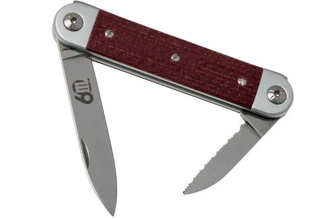 Maserin 60° Knife Sessantesimo 195/MCR Red Micarta Pocket Knife 1 Maserin 60° Knife Sessantesimo 195/MCR Red Micarta Pocket Knife