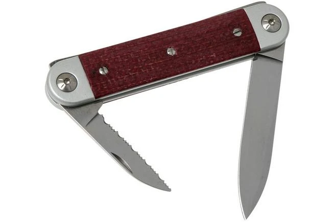 Maserin 60° Knife Sessantesimo 195/MCR Red Micarta Pocket Knife 2 Maserin 60° Knife Sessantesimo 195/MCR Red Micarta Pocket Knife - Image 2