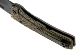 Medford Slim Midi Marauder S35VN Tanto Black PVD, Bronze Hammered Handle Pocket Knife -Knife Shop MF 20 SMM 09 05 medford