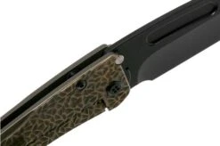 Medford Slim Midi Marauder S35VN Tanto Black PVD, Bronze Hammered Handle Pocket Knife -Knife Shop MF 20 SMM 09 06 medford