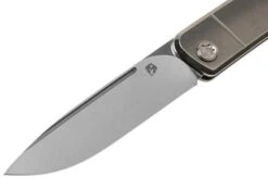Medford Gentleman Jack S35VN, Tumbled Blade, Tumbled Handle, Silver Hardware Pocket Knife -Knife Shop MF 21 GJ 05 03 medford