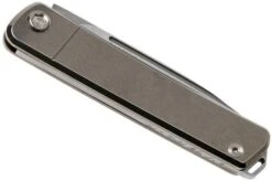 Medford Gentleman Jack S35VN, Tumbled Blade, Tumbled Handle, Silver Hardware Pocket Knife -Knife Shop MF 21 GJ 05 04 medford