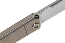 Medford Gentleman Jack S35VN, Tumbled Blade, Tumbled Handle, Silver Hardware Pocket Knife -Knife Shop MF 21 GJ 05 06 medford