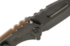 Medford Praetorian Genesis G 3V, PVD Droppoint Blade, Coyote G10 Handle, PVD Hardware Pocket Knife -Knife Shop MF 21 GN 02 06 medford