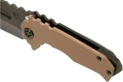 Medford Praetorian Genesis G 3V, PVD Droppoint Blade, Coyote G10 Handle, PVD Hardware Pocket Knife -Knife Shop MF 21 GN 02 07 medford