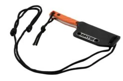 Medford Necromancer S35VN Tumbled Blade, Orange G10 Handle, Neck Knife -Knife Shop MF 22 NM 04 06 medford