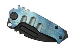 Medford Micro T, S45VN PVD Tanto Blade, Faced Flamed Galaxy Handle Pocket Knife -Knife Shop MF 23 MT 01 06 medford