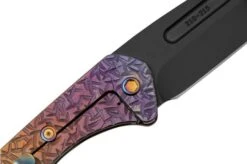 Medford Prae Slim, S45VN PVD Drop Point Blade, Violet Bronze Jasmine Fade Handle Pocket Knife -Knife Shop MF 23 PS 01 05 medford