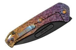 Medford Prae Slim, S45VN PVD Drop Point Blade, Violet Bronze Jasmine Fade Handle Pocket Knife -Knife Shop MF 23 PS 01 07 medford