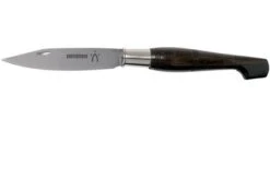 Nontron No. 25 Turning Ferrule, Ebony, Clog Shape NN25EB Pocket Knife