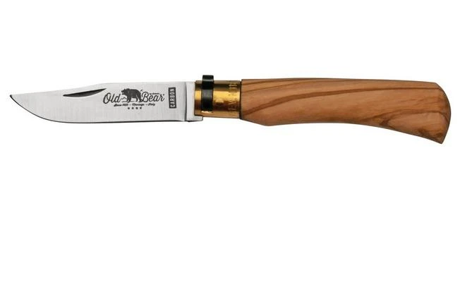 Old Bear Classical Olive Carbon M, 9306-19-LU Pocket Knife 1 Old Bear Classical Olive Carbon M, 9306-19-LU Pocket Knife