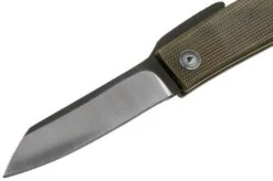 Ohta FK7 Higonokami-pocket Knife, Green Canvas Micarta -Knife Shop OHTA OFF FK7 M G 03 ohta knives