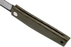 Ohta FK7 Higonokami-pocket Knife, Green Canvas Micarta -Knife Shop OHTA OFF FK7 M G 05 ohta knives