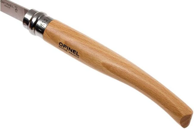 Opinel Pocket Knife No. 12 Slim Line, Stainless Steel, Beech 6 Opinel Pocket Knife No. 12 Slim Line, Stainless Steel, Beech - Image 6
