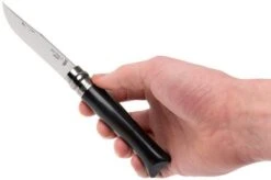 Opinel Pocket Knife No. 8 Luxury Range, Stainless Steel, Buffalo Horn -Knife Shop OP000980 07 opinel op000980 07