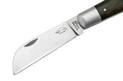 Otter Anchor Knife 172 R LB Large Stainless, Smoked Oak, Stainless Anchor, Leather Strap, Pocket Knife -Knife Shop OR172RLB 03 otter