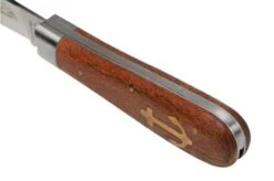 Otter Anchor Knife 173 R Small Stainless, Sapeli, Brass Anchor, Pocket Knife -Knife Shop OR174R 07 otter