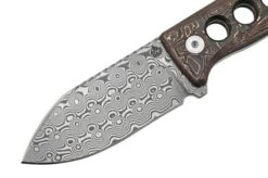 QSP Knife Canary QS141-F Damascus, Copper Foil Carbon Fibre, Neck Knife -Knife Shop QS141 F 03 qsp