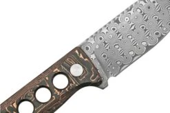 QSP Knife Canary QS141-F Damascus, Copper Foil Carbon Fibre, Neck Knife -Knife Shop QS141 F 05 qsp