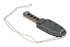 QSP Knife Canary QS141-F Damascus, Copper Foil Carbon Fibre, Neck Knife -Knife Shop QS141 F 06 qsp