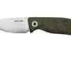 Real Steel CVX-80 OD Green Micarta 3562 Convex Bushcraft Knife, Poltergeist Design