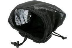 Real Steel Scout Pouch ST006 Pouch With Mesh Insert, Black -Knife Shop RLST006 03 real steel