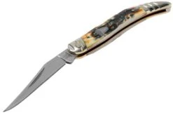 Rough Ryder Toothpick Cinnamon Stag RR2154 Damascus Slipjoint Pocket Knife -Knife Shop RY2154 03 rough ryder