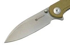 SENCUT Scepter SA03E Olive Micarta Pocket Knife -Knife Shop SESA03E 03 sencut