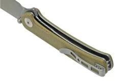 SENCUT Scepter SA03E Olive Micarta Pocket Knife -Knife Shop SESA03E 04 sencut