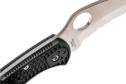 Spyderco Tasman Salt 2 C106SBK2 Pocket Knife -Knife Shop SPC106SBK2 06 spyderco spc106sbk2 06