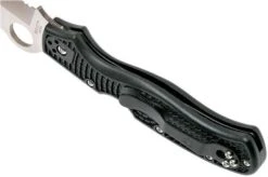 Spyderco Rescue 3 C14SBK3 Serrated Rescue Knife -Knife Shop SPC14SBK3 05 spyderco spc14sbk3 05