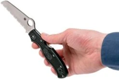 Spyderco Rescue 3 C14SBK3 Serrated Rescue Knife -Knife Shop SPC14SBK3 08 spyderco spc14sbk3 08