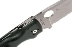 Spyderco Shaman C229GS Serrated Pocket Knife, Sal Glesser Design -Knife Shop SPC229GS 06 spyderco spc229gs 06