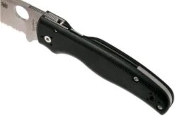 Spyderco Shaman C229GS Serrated Pocket Knife, Sal Glesser Design -Knife Shop SPC229GS 07 spyderco spc229gs 07